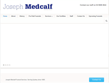 Tablet Screenshot of josephmedcalf.com.au